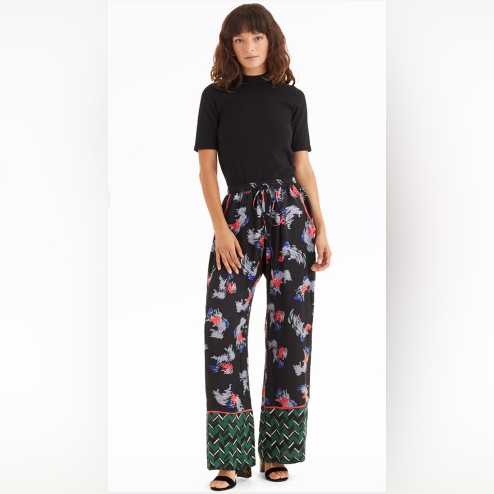 Anthropologie Silk Satin Pant